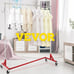VEVOR 71in Garment Rack Z-Truck 300lbs Heavy-Duty Collapsible Clothing Stand