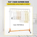 VEVOR 71in Garment Rack Z-Truck 300lbs Heavy-Duty Collapsible Clothing Stand