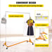 VEVOR 71in Garment Rack Z-Truck 300lbs Heavy-Duty Collapsible Clothing Stand