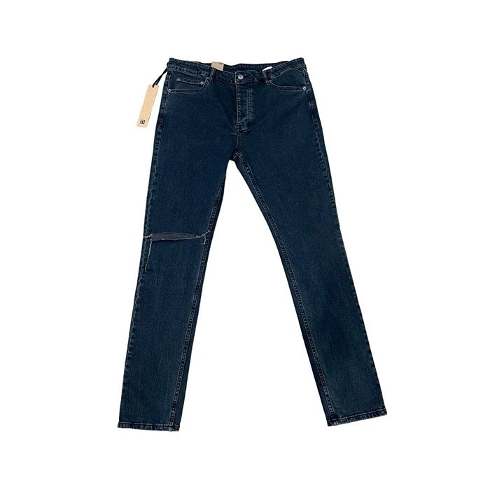 Ksubi Jeans Mens Chitch Slim Tapered Leg Mid-Long Rise Blue 240 Size 36/32