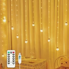 185 LED Wishing Ball Curtain Lights - 9.8 FT Fairy String Lights
