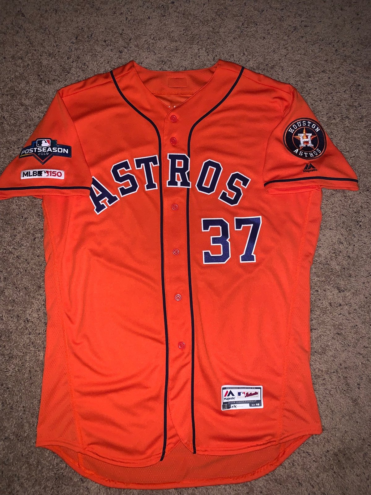Houston Astros Alex Cintron Team Issued Authentic Jersey