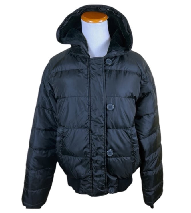 Ralph Lauren Polo Quilted Down Filled Puffer Jacket Coat Black Medium