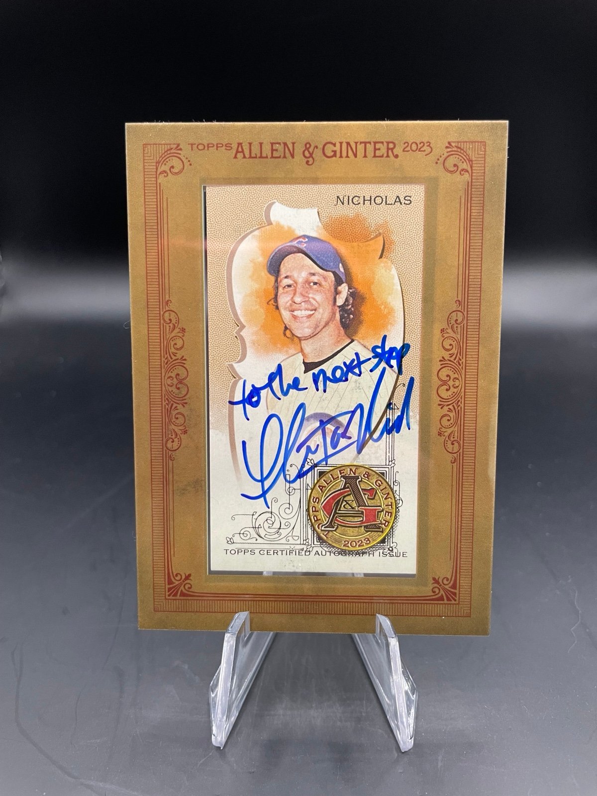 Thomas Ian Nicholas 2023 Allen & Ginter Mini Framed Autograph Inscription SP