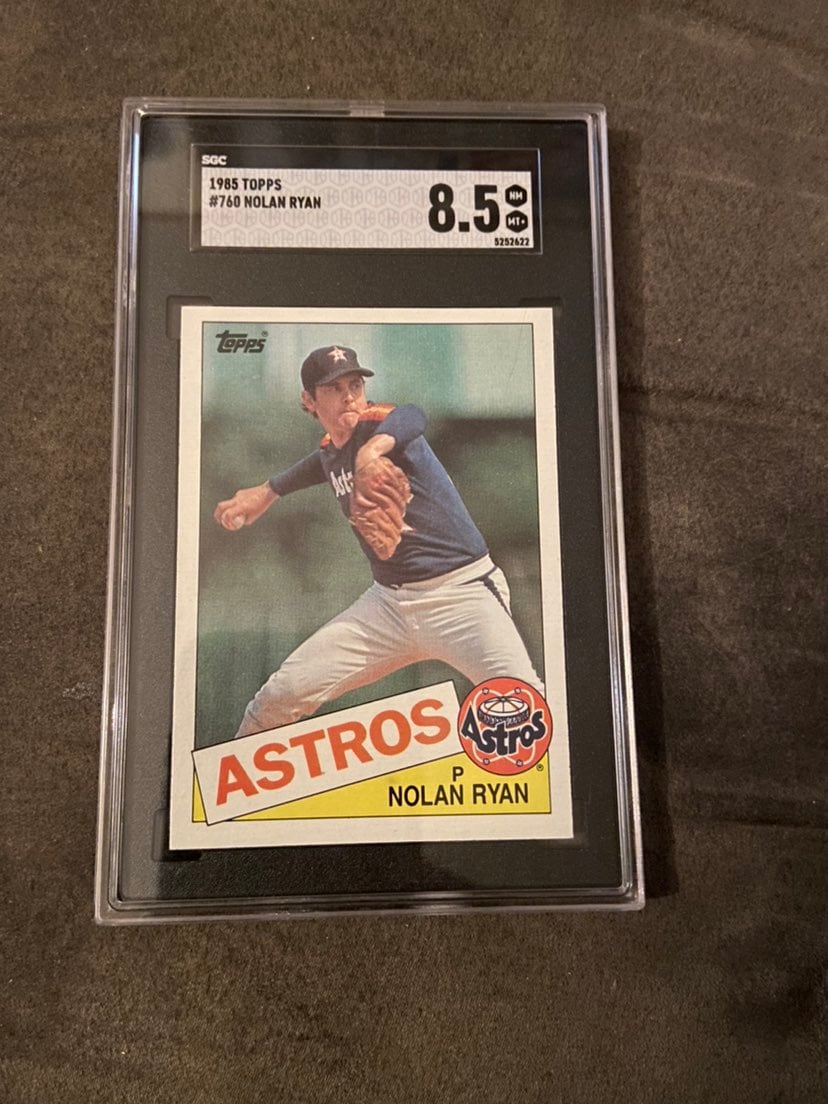 1985 Topps Nolan Ryan HOF. SGC-8.5 NRMT/MINT+