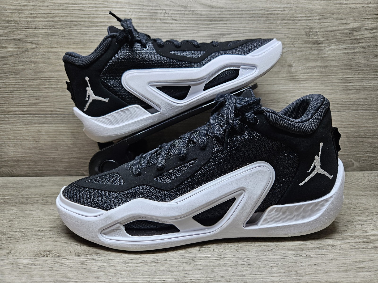 Nike Jordan Jayson Tatum 1 TB Black White FB2863-001 Men's 10.5 Pre-loved NO BOX