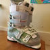 Dalbello women's ski boots size 7-7.5 / mondo 287mm 24-24.5 white/green.