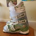 Dalbello women's ski boots size 7-7.5 / mondo 287mm 24-24.5 white/green.