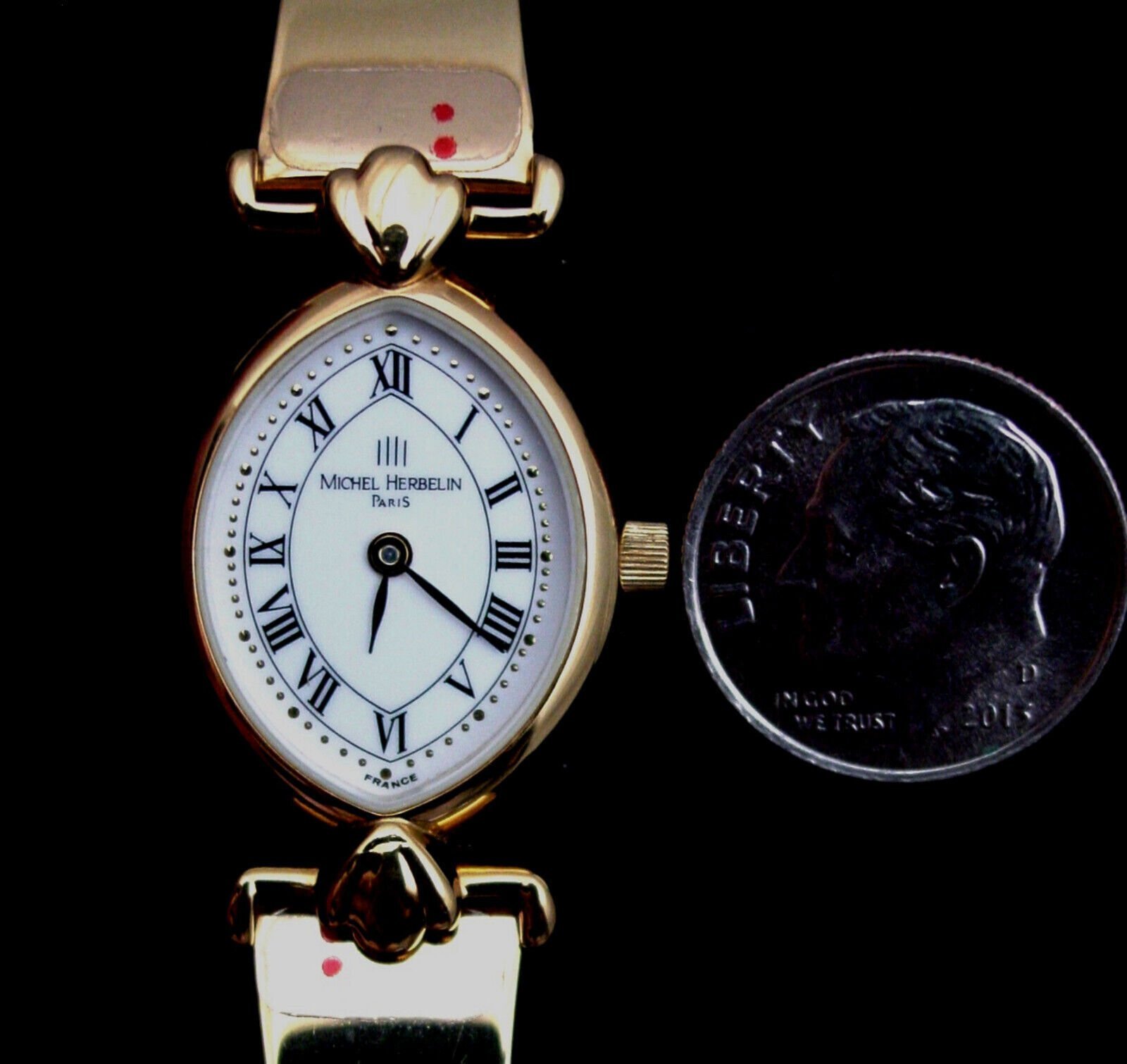Ladies Watch French Michel Herbelin Corynthe Watch Gold