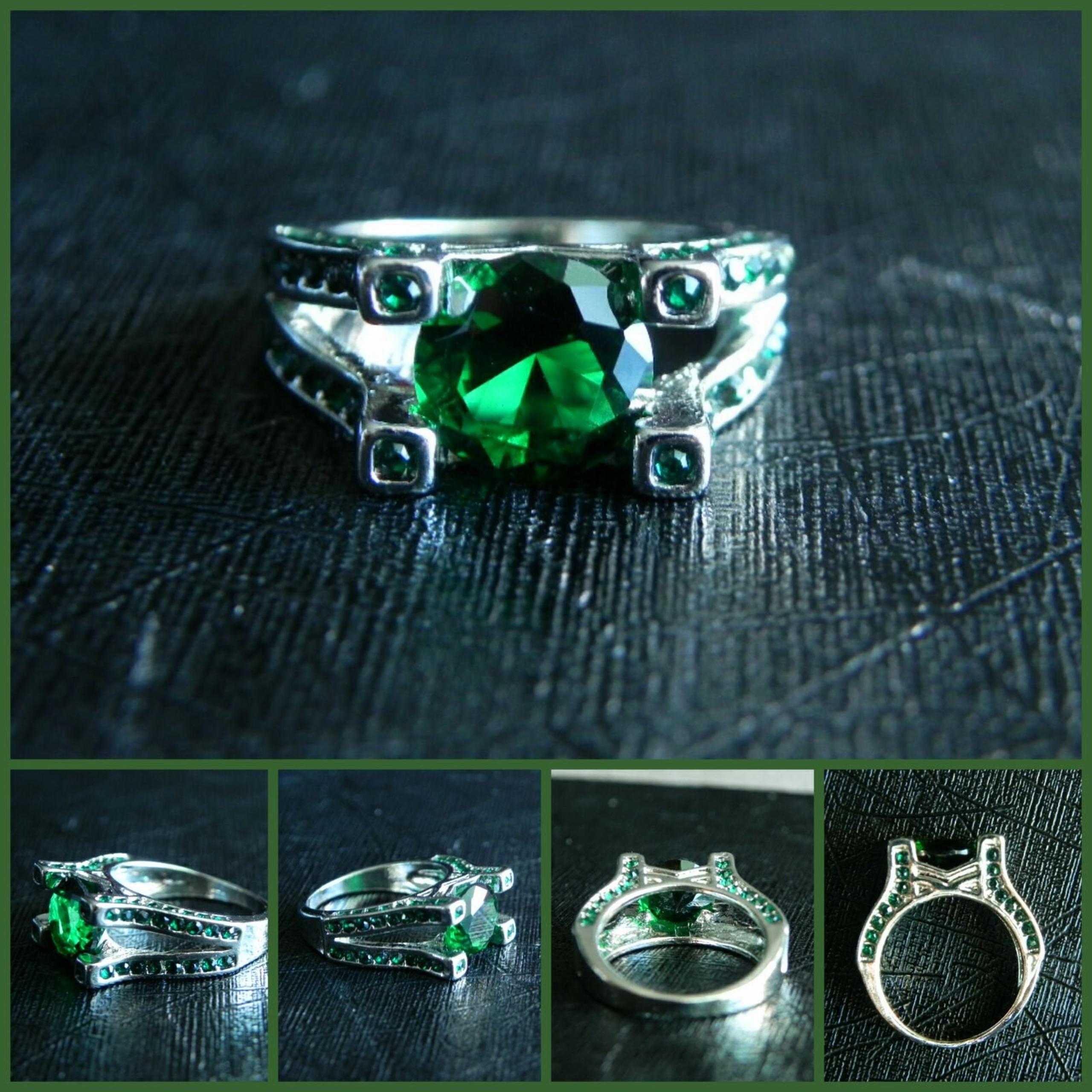 2.28ct. Green Chrome Diopside Ring