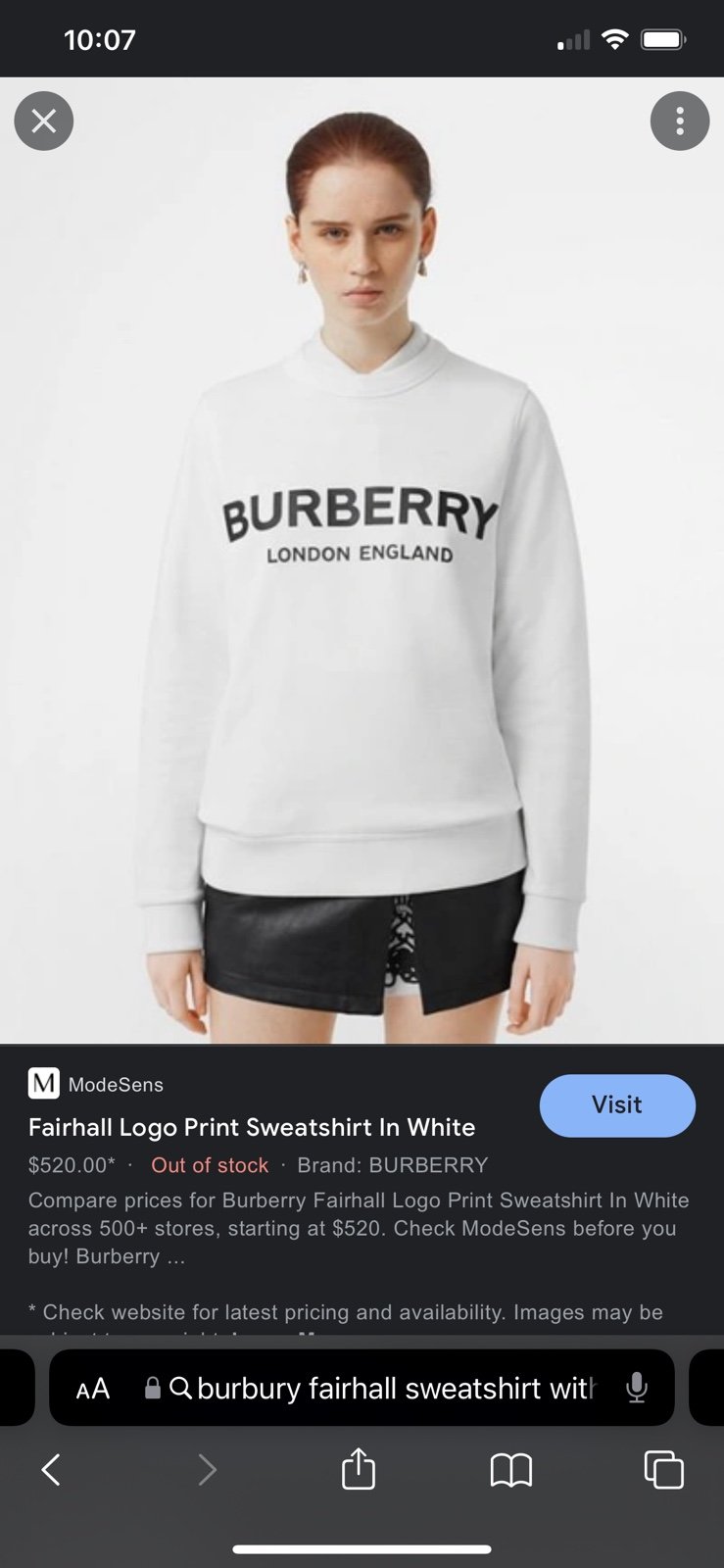 Burberry Fairhall Logo Sweatshirt