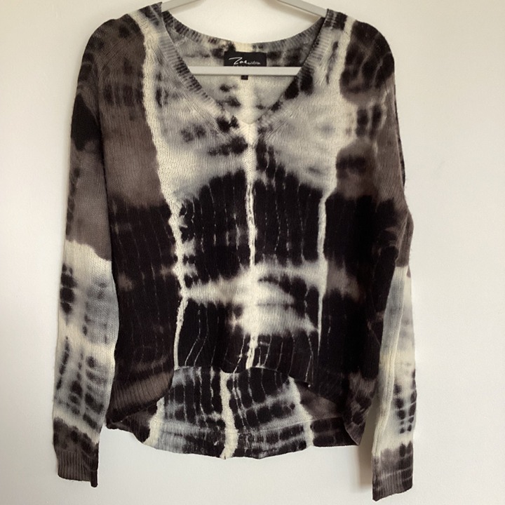 Zoe Couture Cashmere Tie Dye Sweater Size Small Oversized