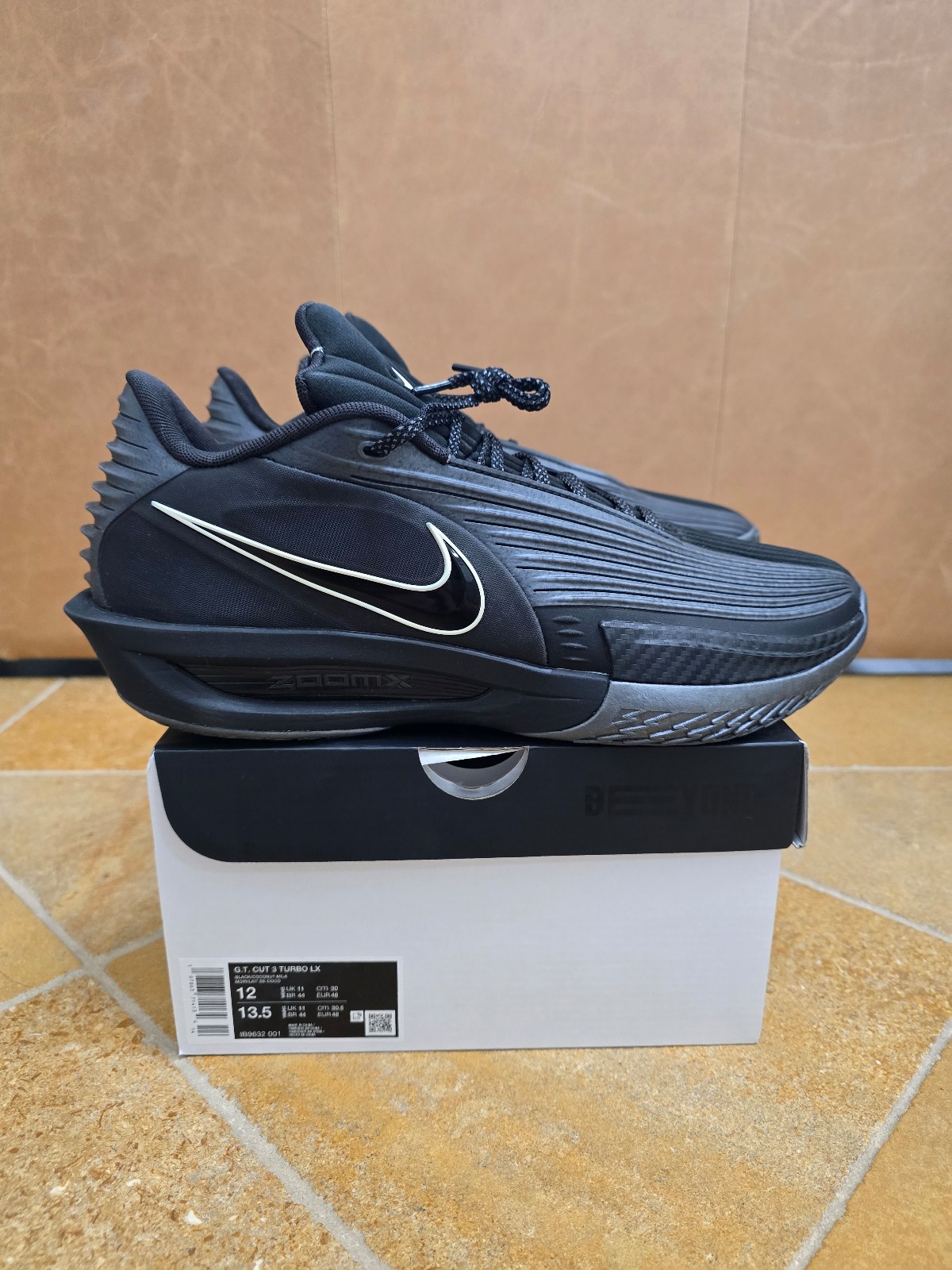 Nike G.T. Cut 3 Turbo LX Black Label ZoomX Men Size 12 Basketball IB9632-001 GT