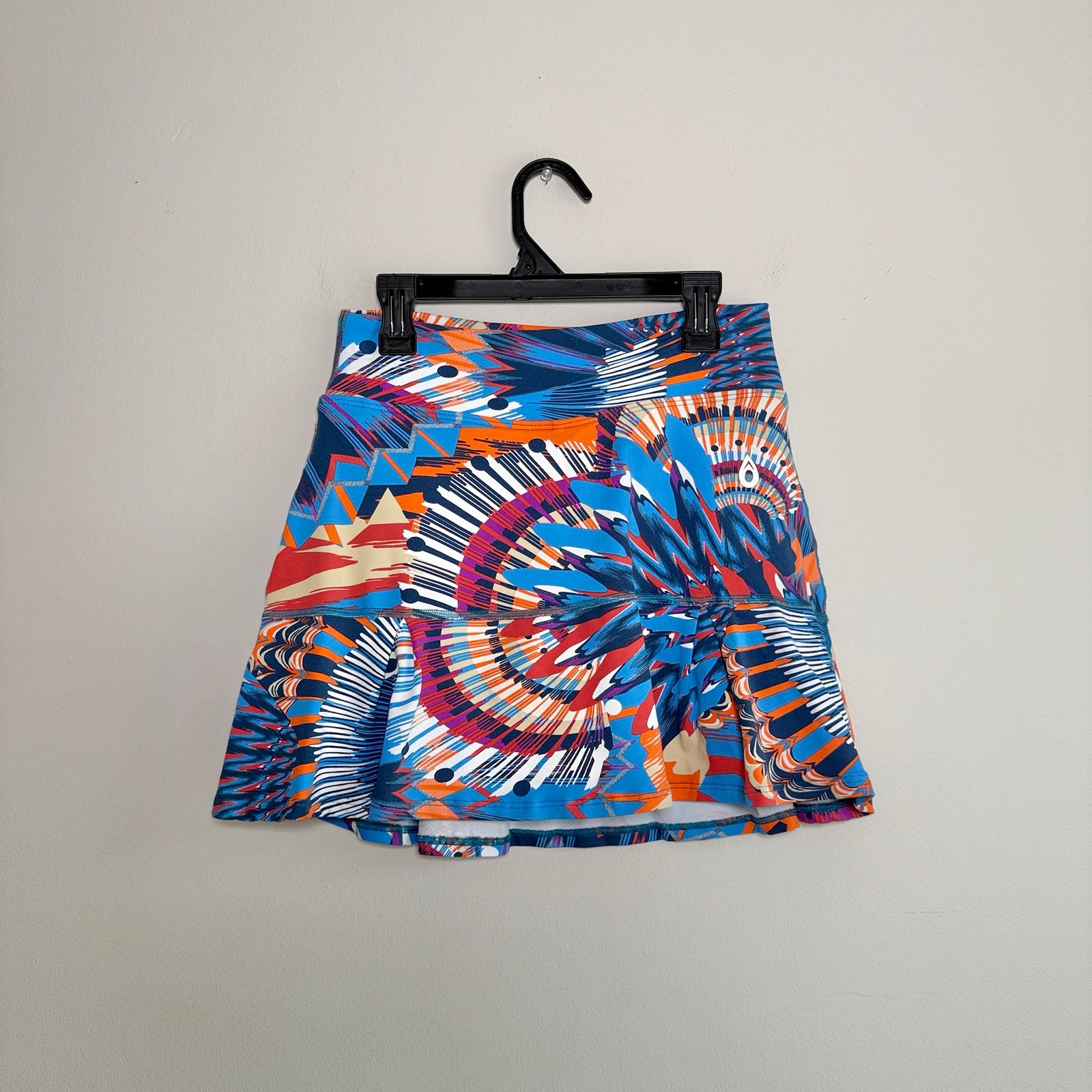 Dona Jo Colorful Artsy Tennis Golf Pickleball Running Skirt Skort Size 1 (Small)
