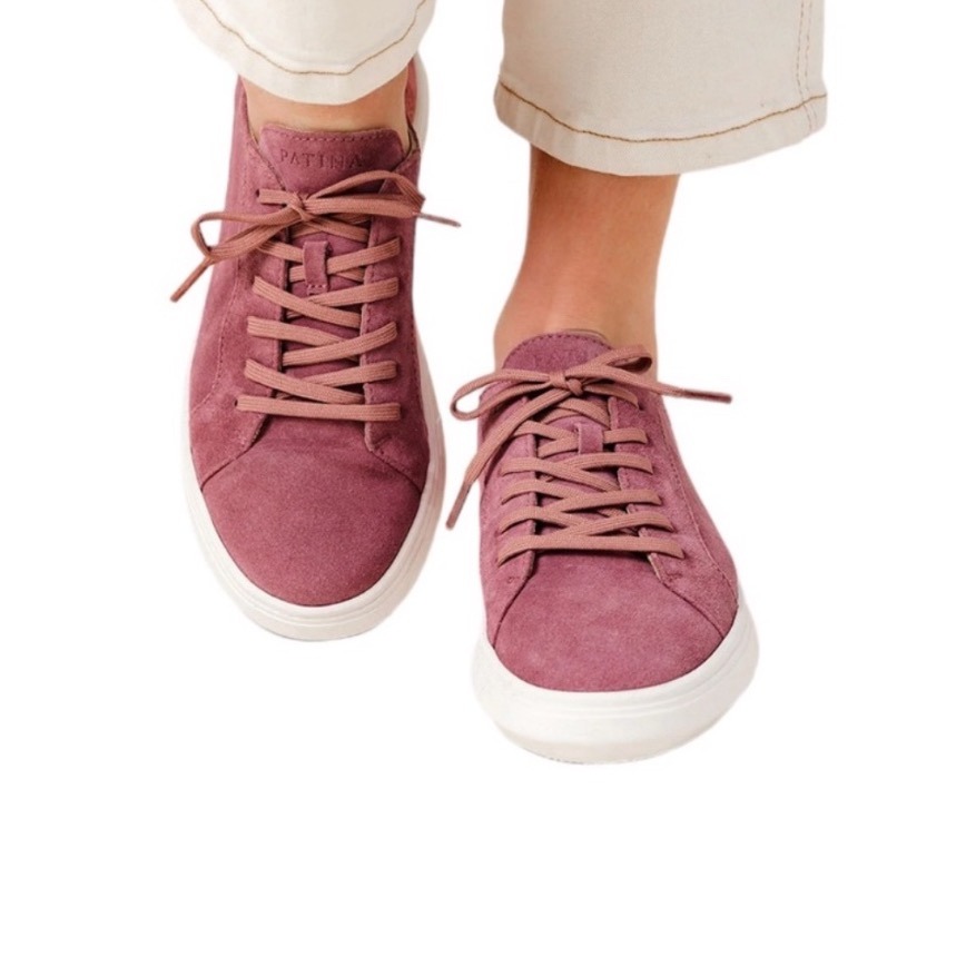 Portland Leather Goods Patina Low Top Sneaker Foxglove Womens 8 Tennis Shoes