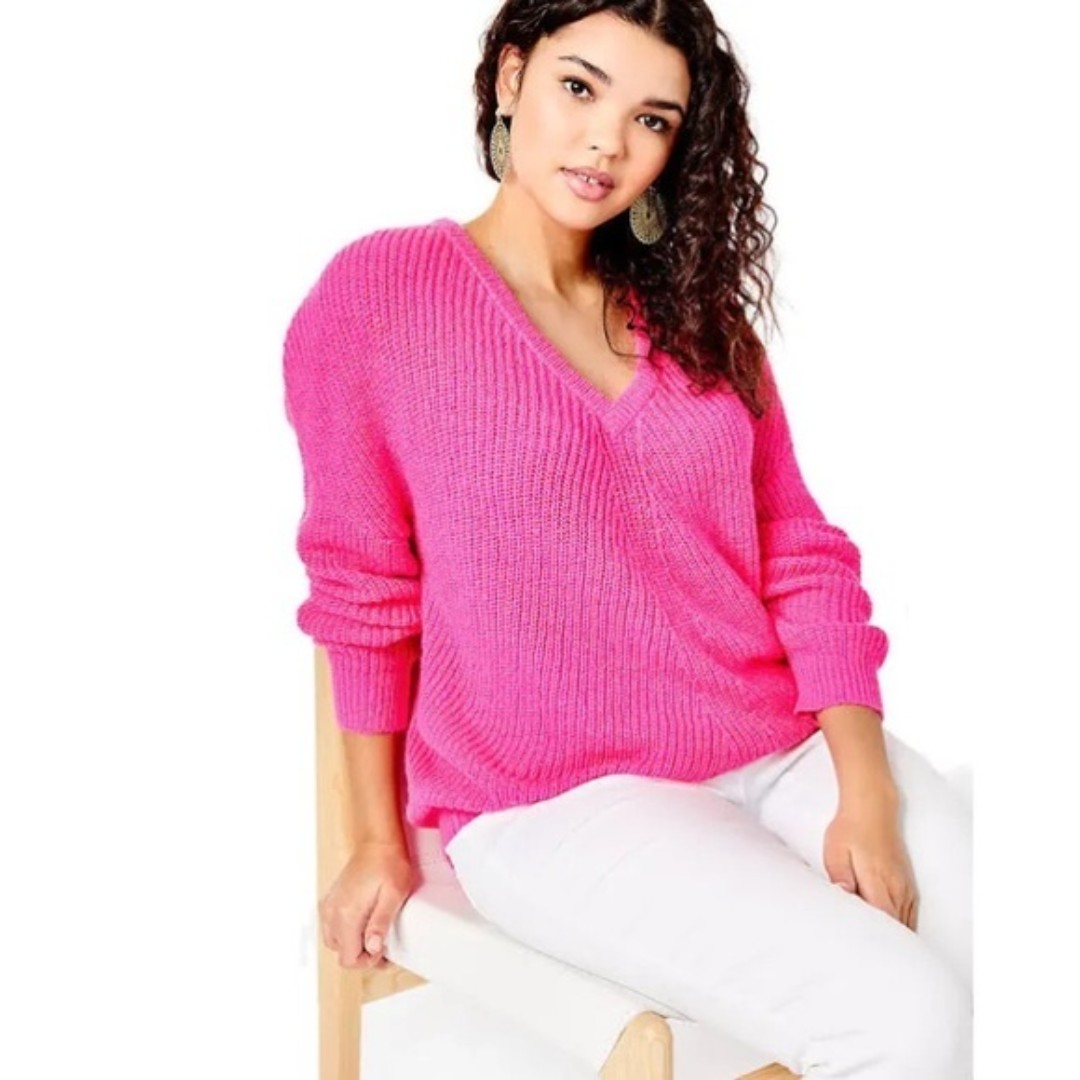 LILLY PULITZER Wool Blend Kasmina Sweater *Pink Isle XS