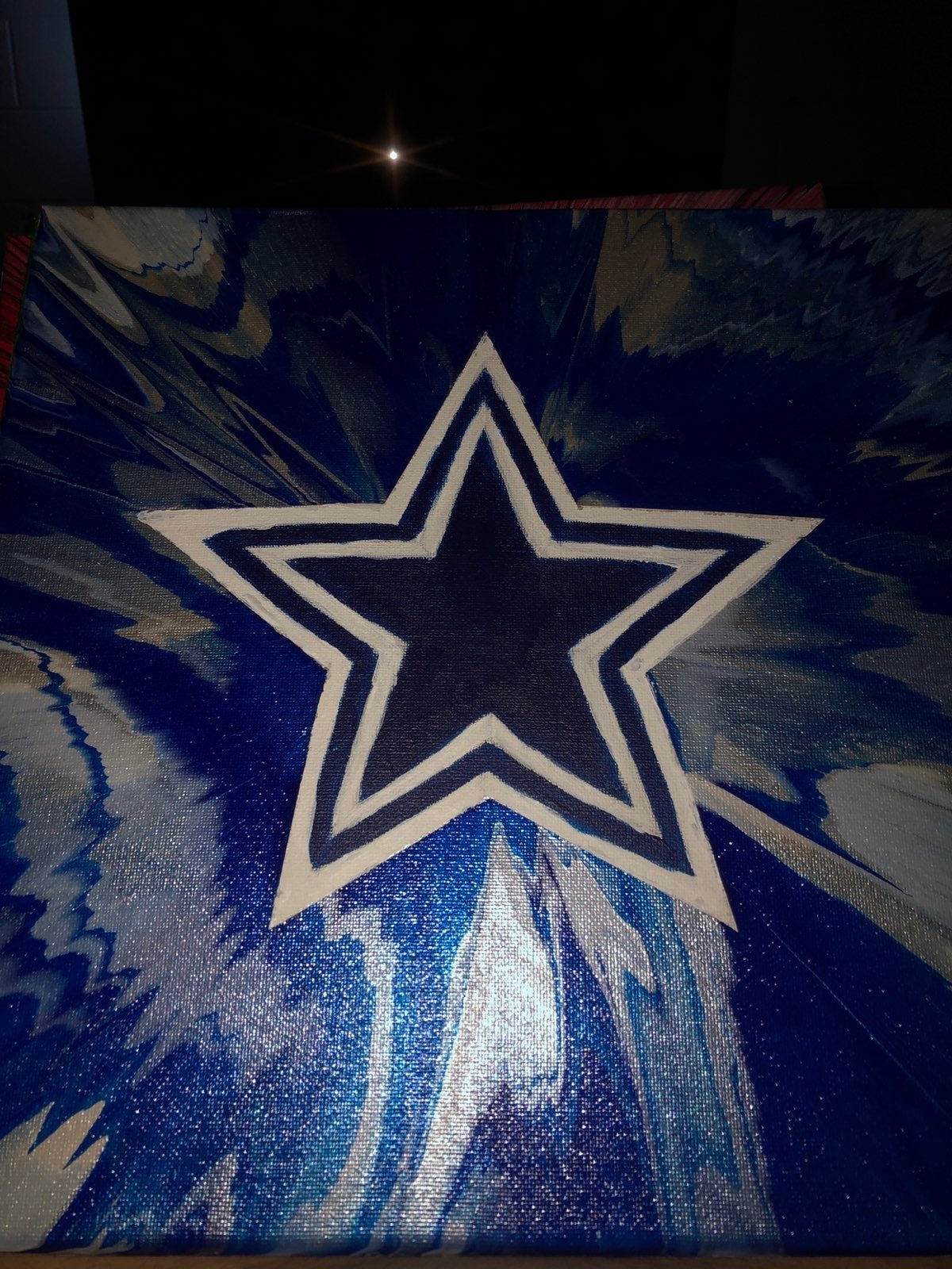 dallas cowboys 12x12 inch paiting!