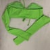 Skims Swim Long Sleeve Bikini Top- Neon Green