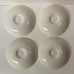 Peasant Village Tea Cup and Saucer Grey & White Set Of 4 PV Made In Italy