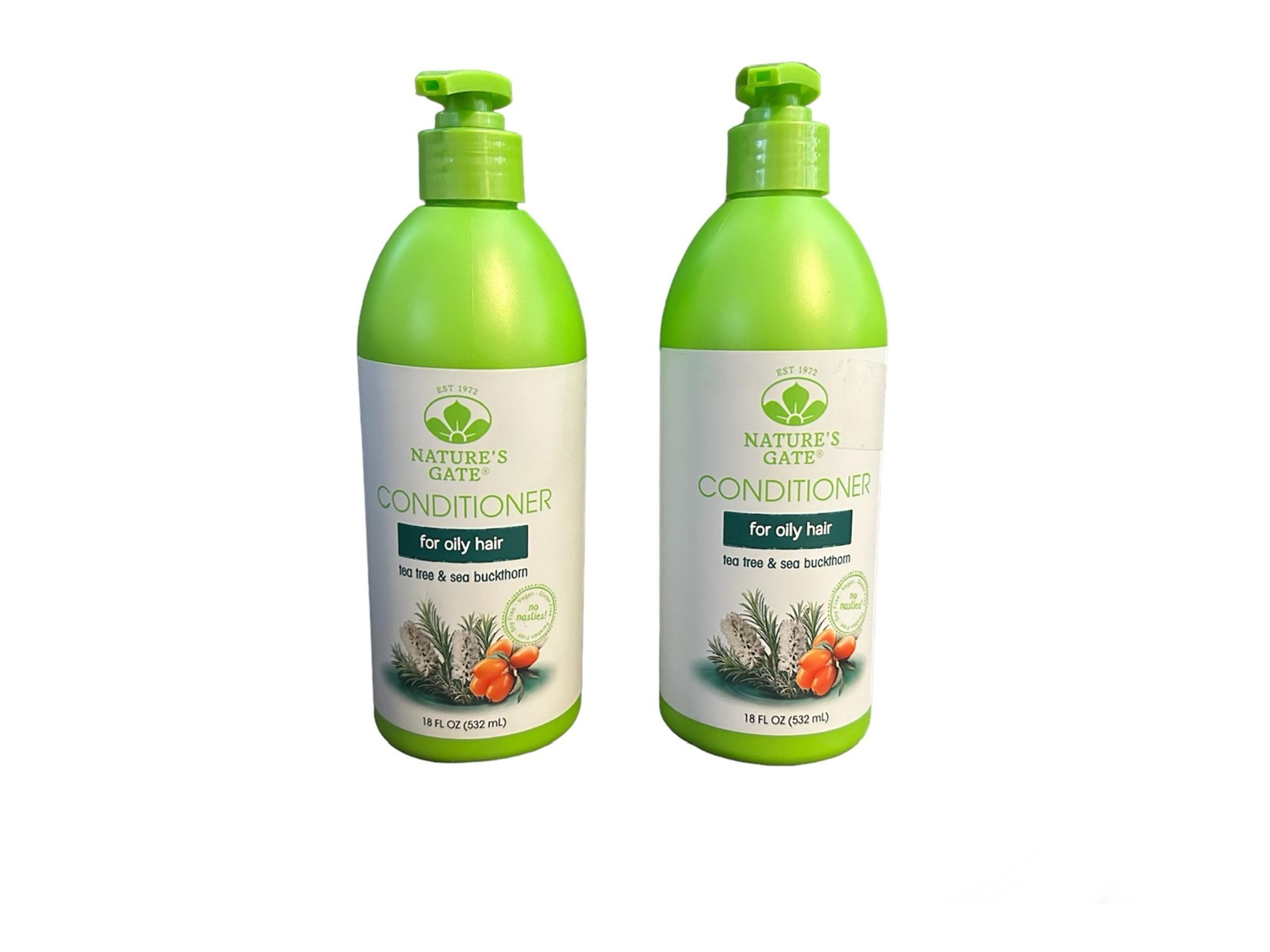Nature's Gate Tea Tree & Sea Buckthorn Conditioner 18oz Pump, 2 Pack