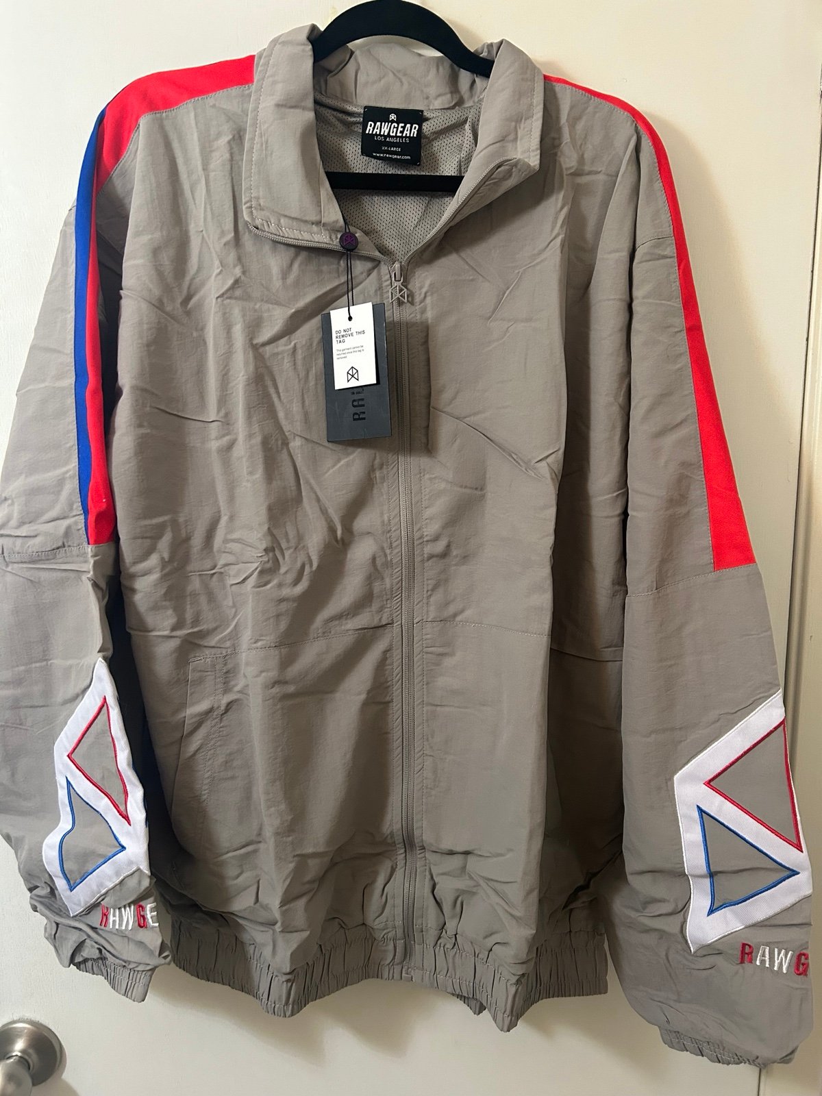 NWT RawGear windbreaker grey jacket XXL
