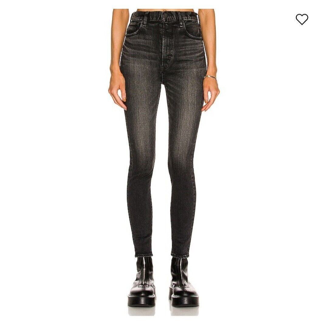 Moussy Fleetwood Rebirth High Rise Jeans Denim Size 27 Minimalist Capsule 90s