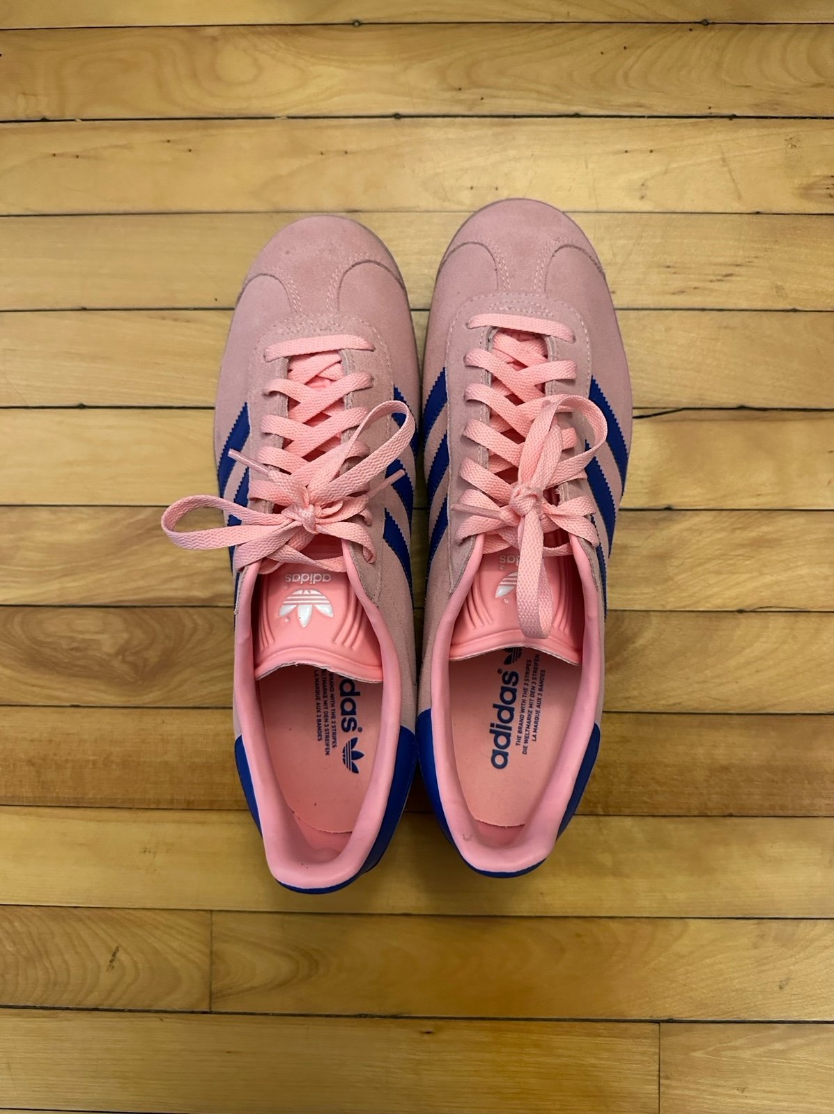 Pink Adidas Gazelles