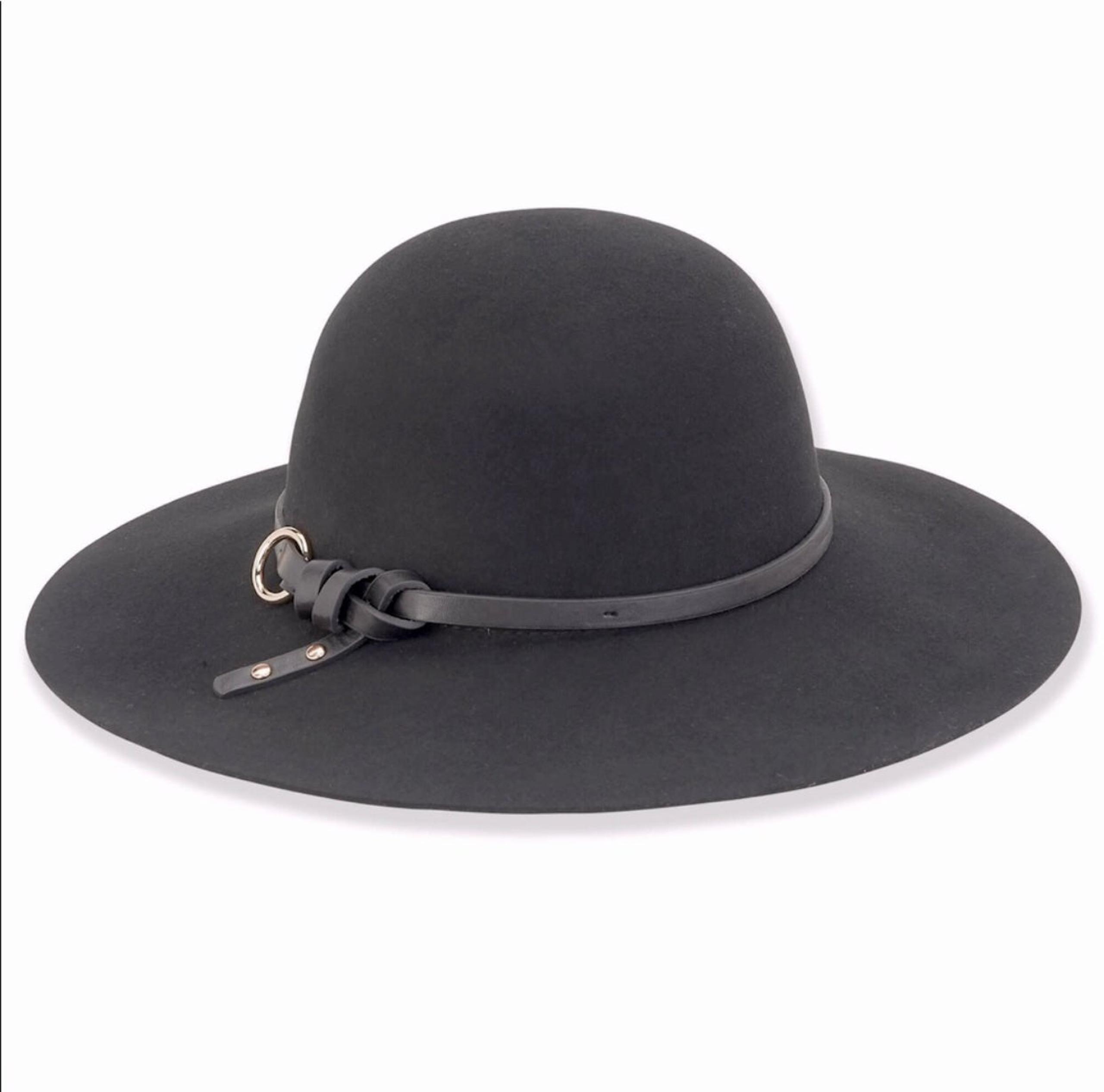 Black floppy hat