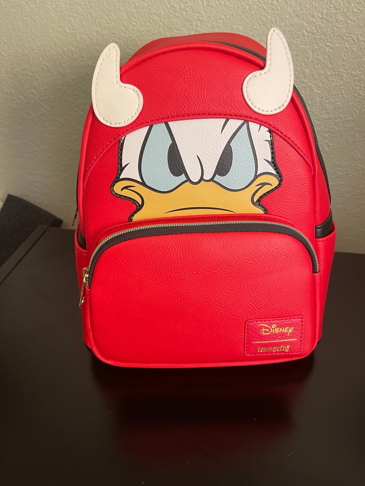 Loungefly Donald Duck Devil Backpack Glows in the Dark