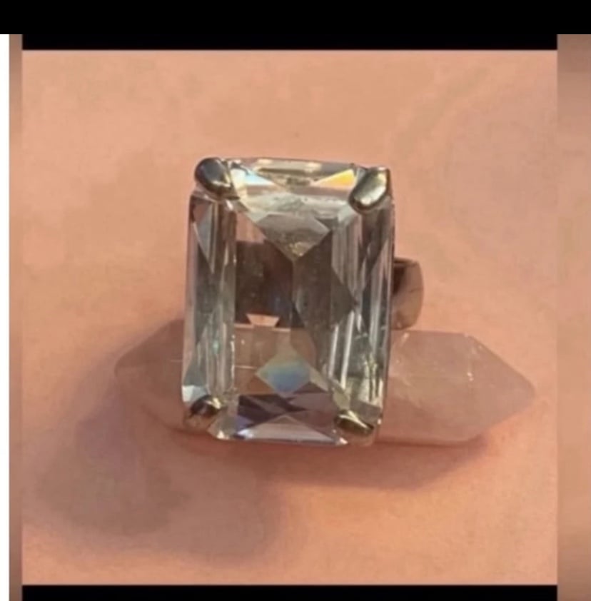 Statement Glass Stone Ring #6496