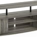 Large Entertainment Stand for TV Up to 55 Inch, French Oak Grey/Black