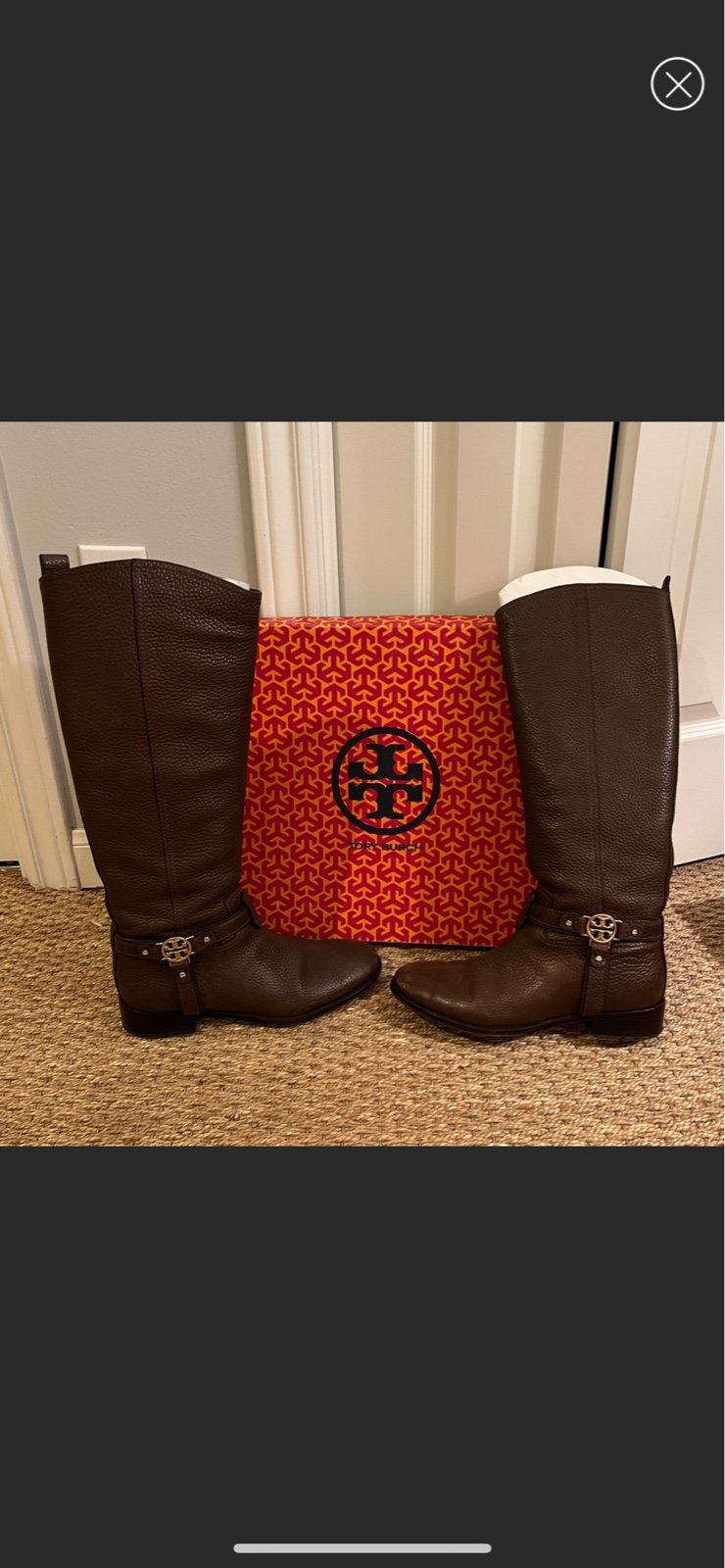 Tory Burch Leather Riding Boots