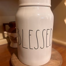 Rae Dunn Blessed Canister