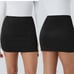 NWT Halara | High Waisted Black Faux Suede Mini Skort
