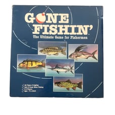 Vintage 1987 “Gone Fishin’: The Ultimate Game For Fisherman” Board Game Se