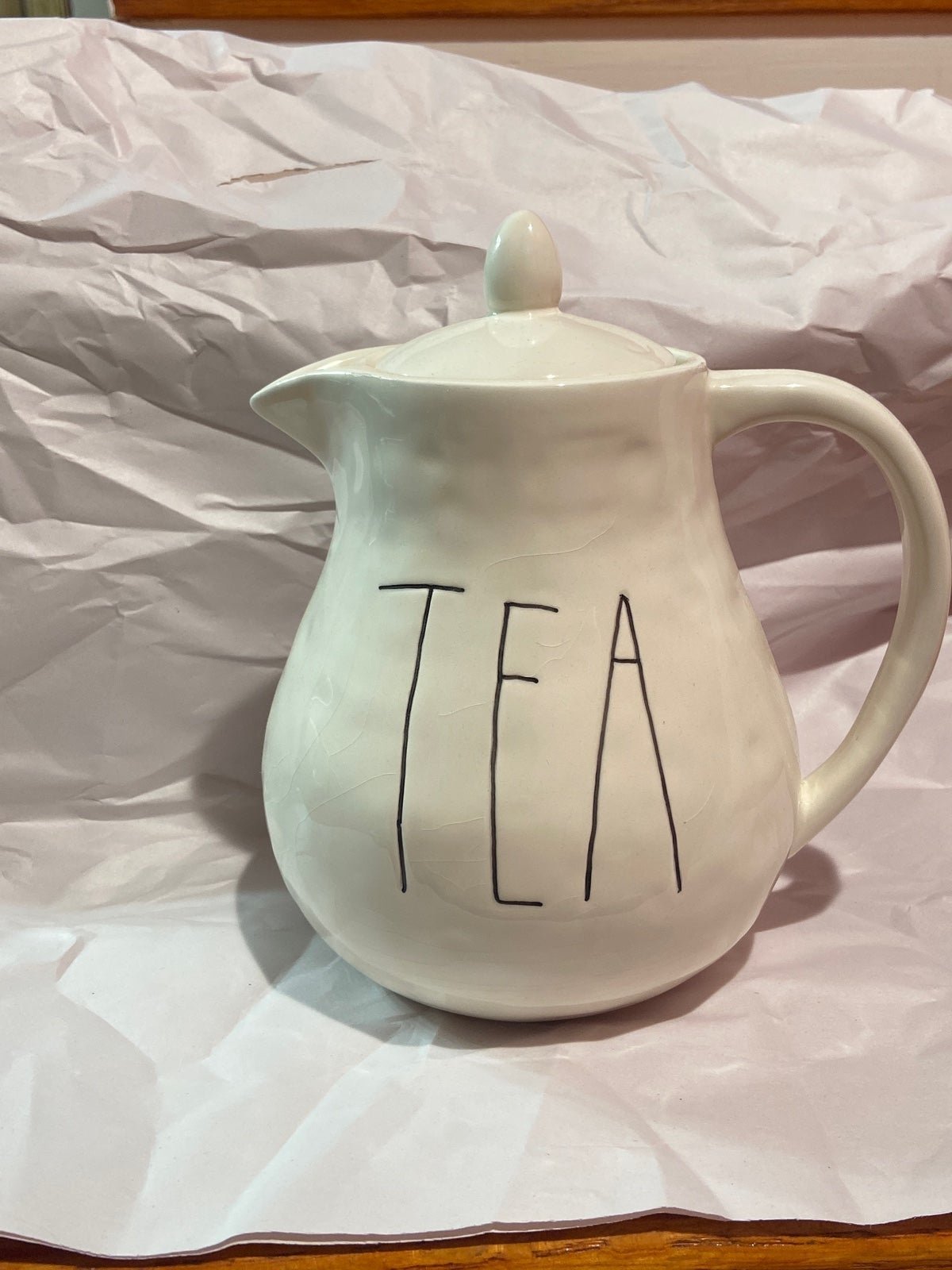 VHTF M stamped 1st release Rae Dunn Teapot