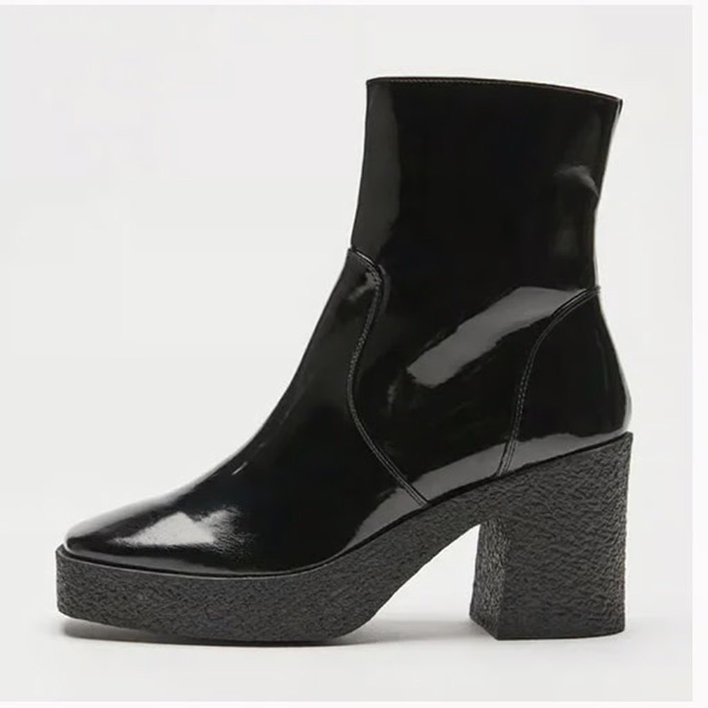⭐️ Aria Chunky Platform Heel Boho Rock Chic Combat Hipster Peasant Heeled Boots