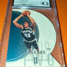 Tim Duncan Rookie Discovery II card CSG