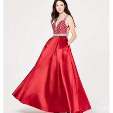 red prom dress