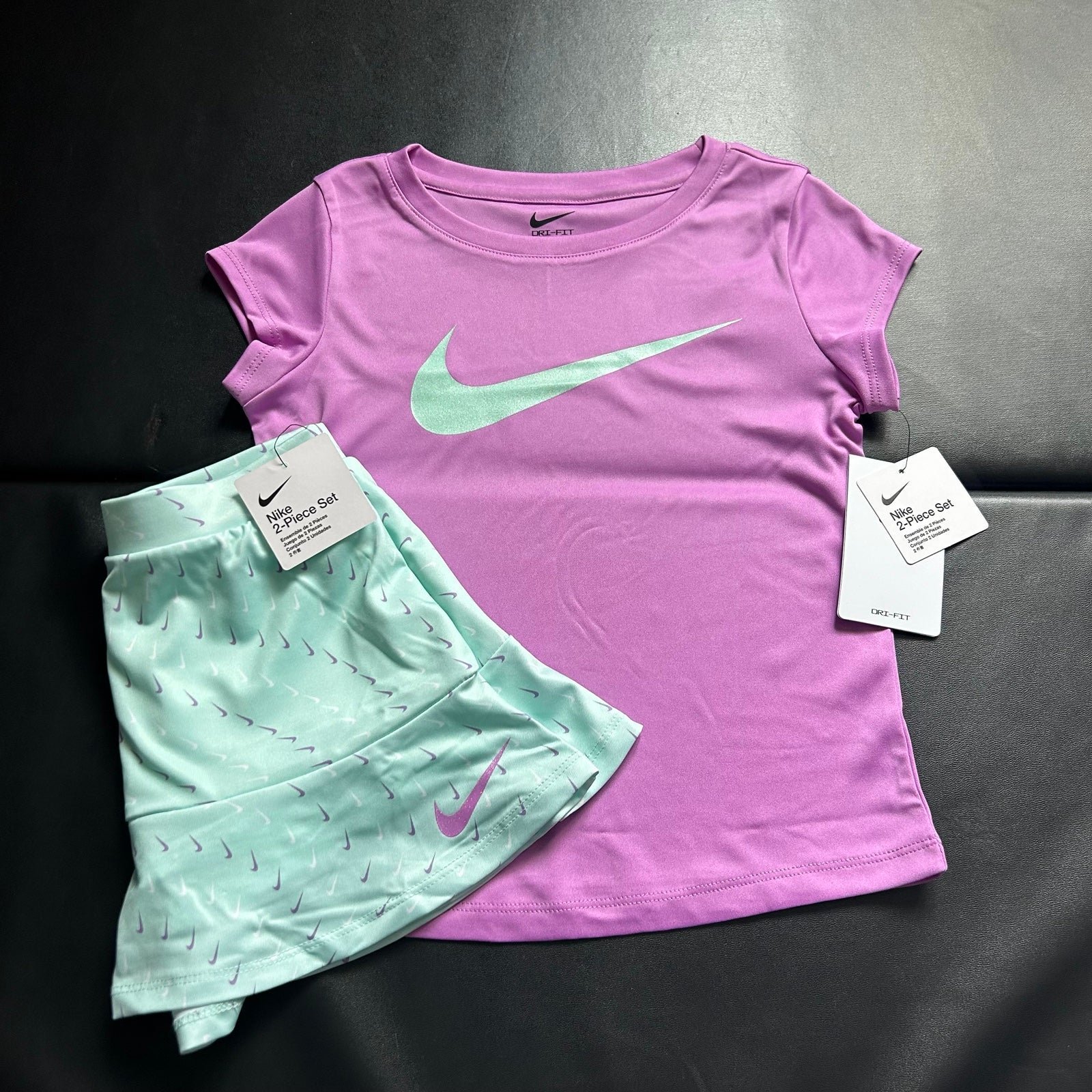 NWT Nike glitter athletic skort set girls size 6x