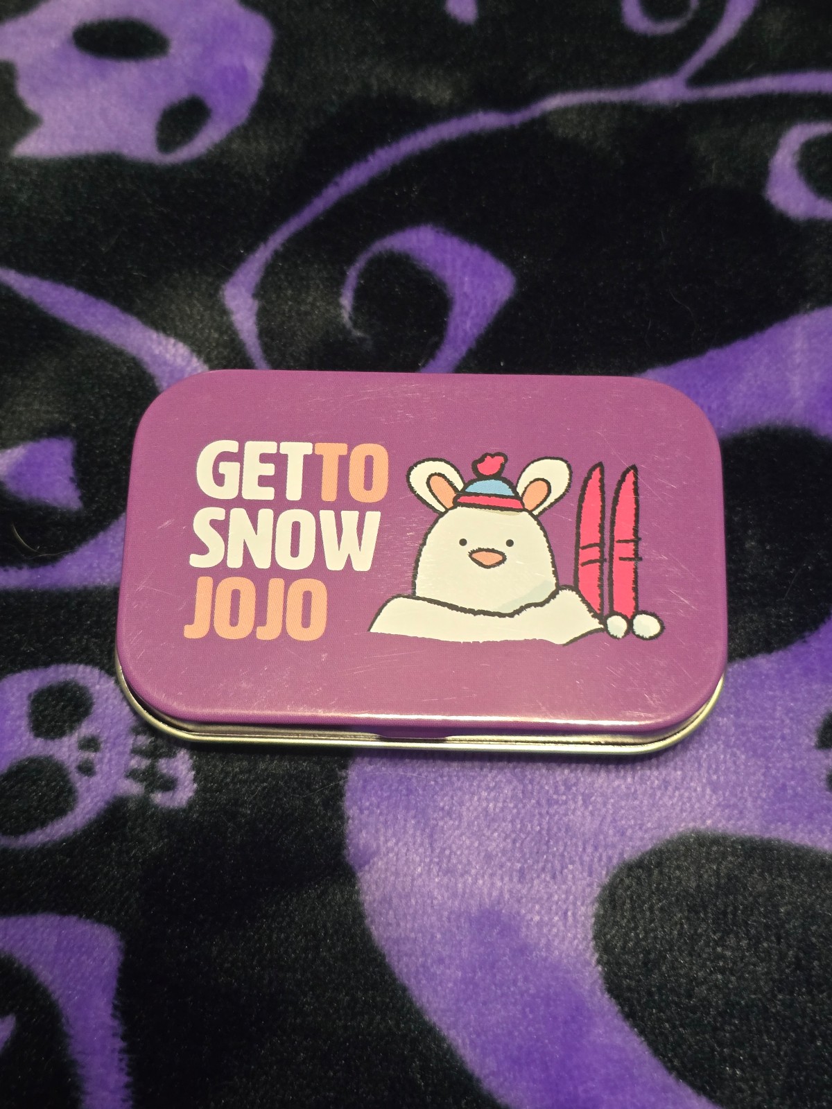 The woobles get to Snow Jojo tin christmas 2024 mystery holiday snow bunny tin