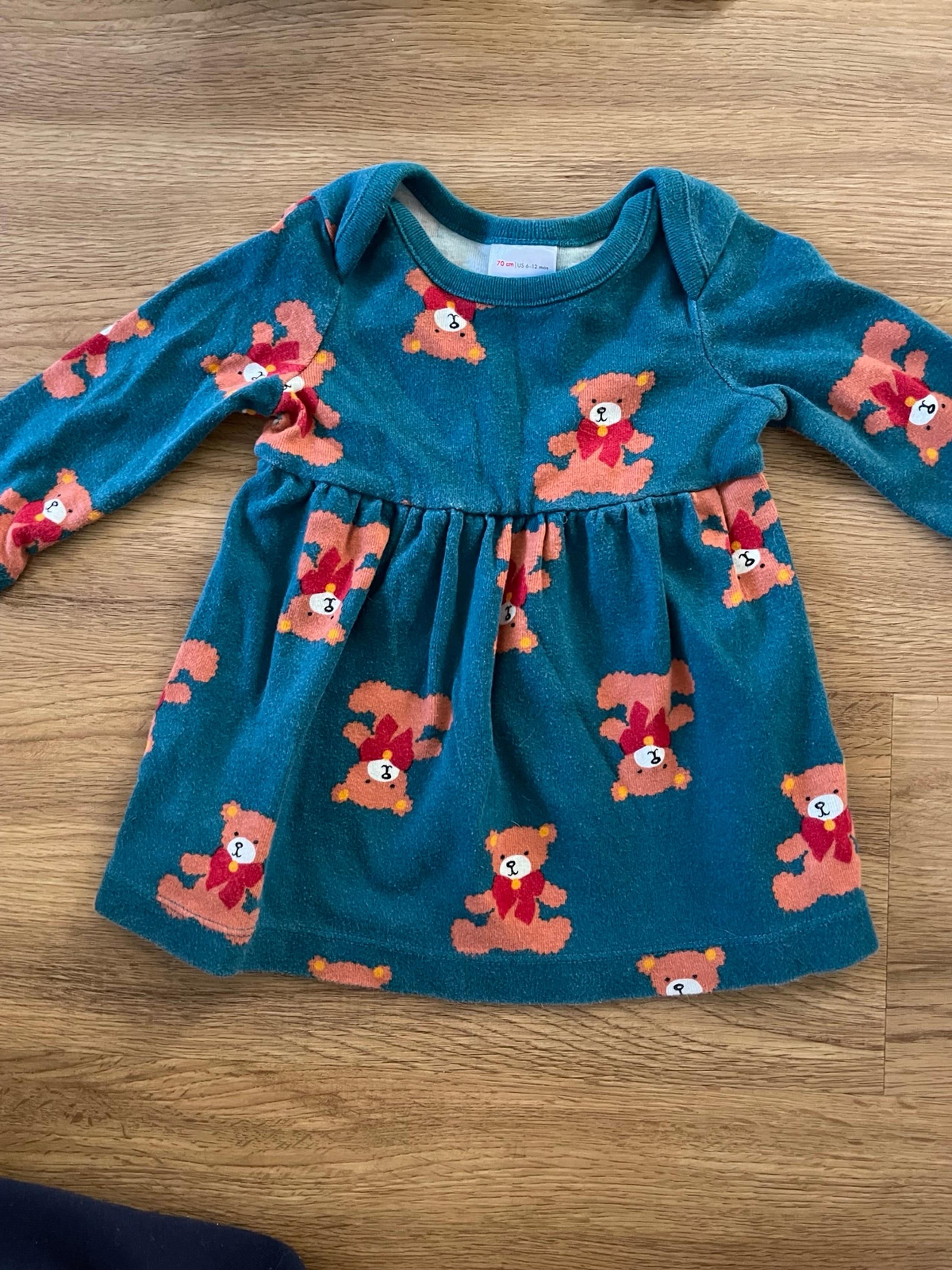 Hanna Andersson Baby Girl Teddy Bear Dress