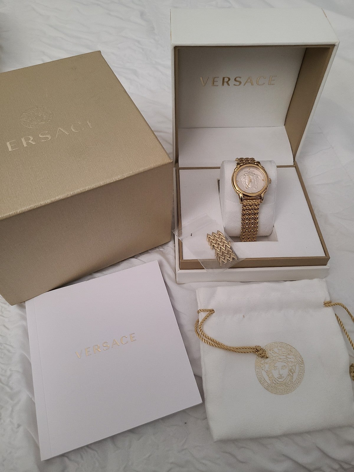 Versace watch . Mother pearl