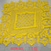 New Datura luxury crochet square table cloth 16”x16”