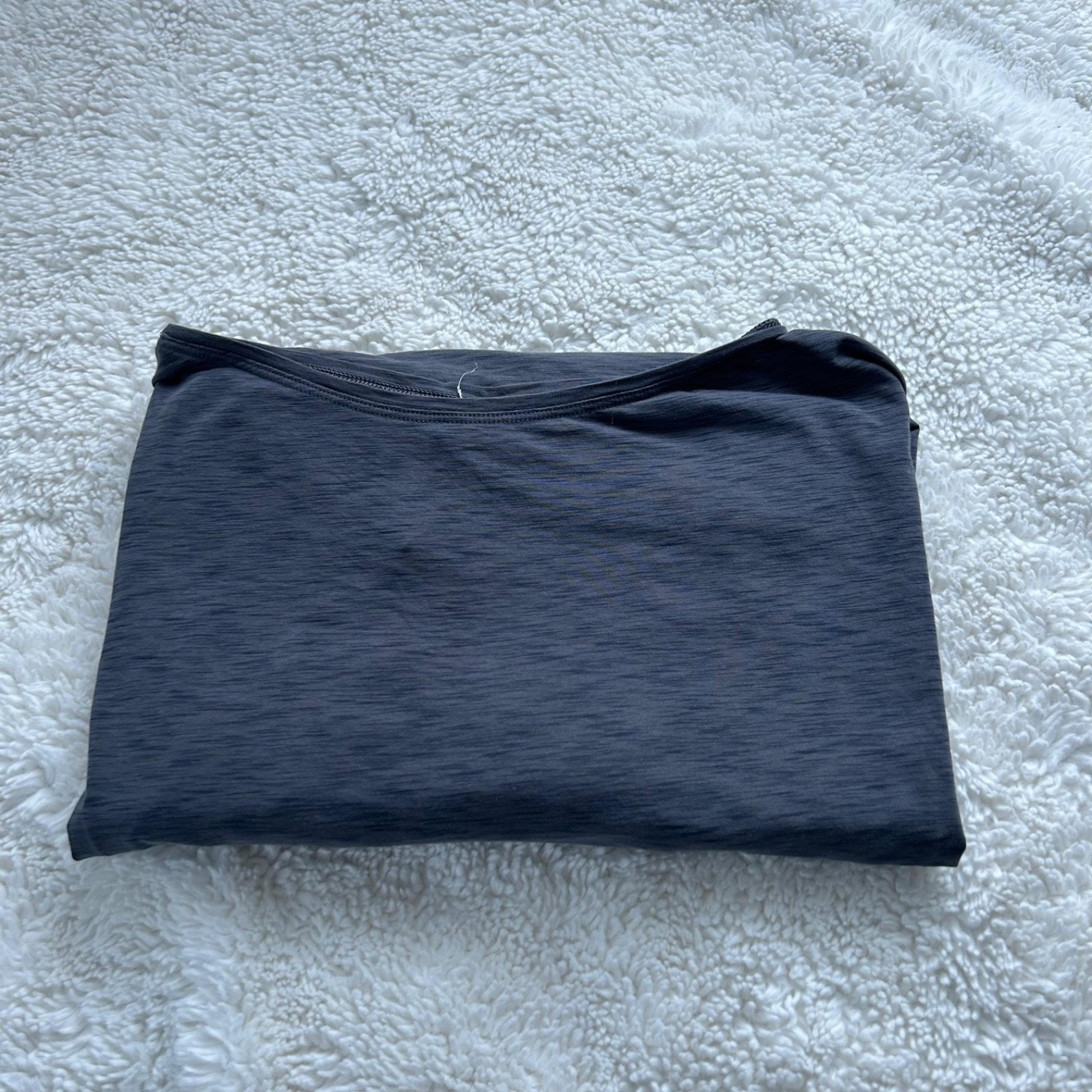Lululemon Gray Womens Relaxed-Fit Boatneck Tee SZ 12