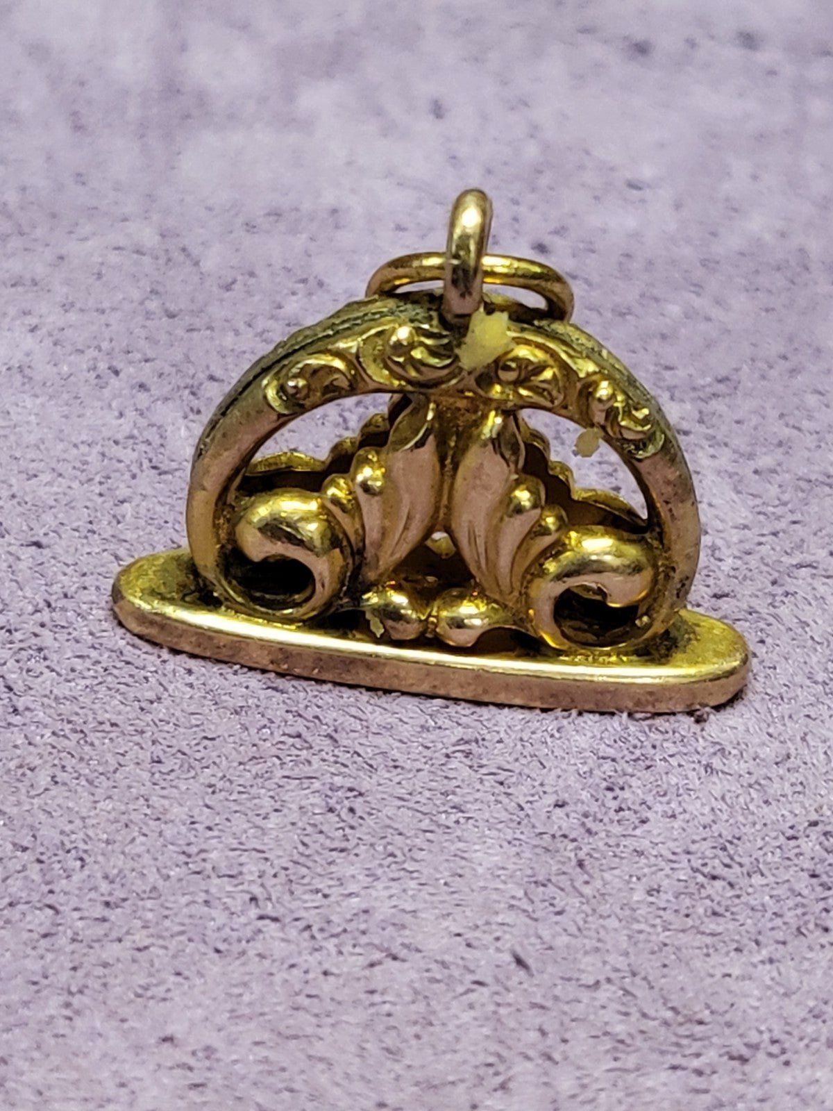 Victorian gold filled fob pendant