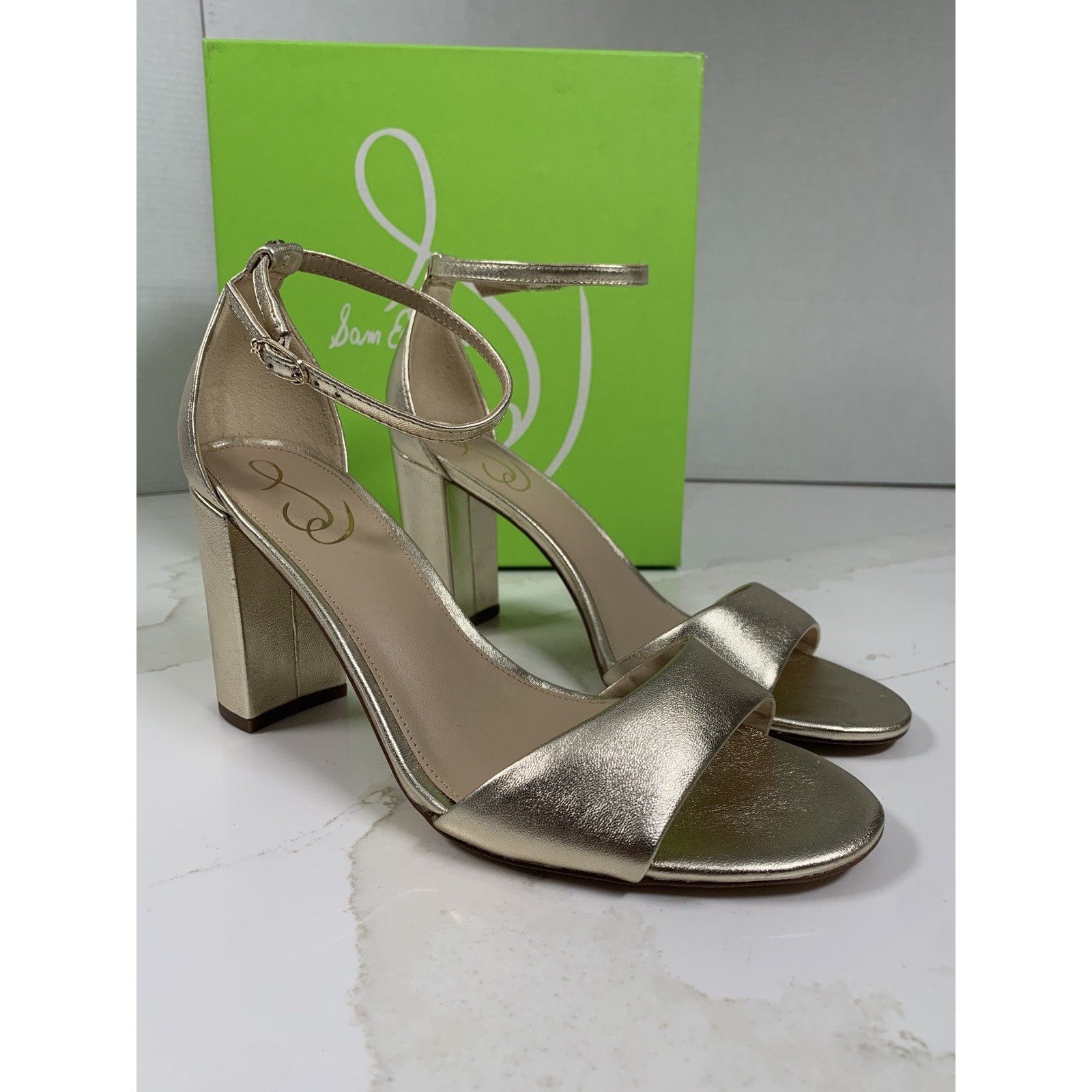 Sam Edelman Women's Robyn Ankle Strap Buckle Pumps Heels sz 9.5W