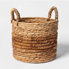 Large Natural Woven Round Basket -Threshold-