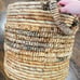 Large Natural Woven Round Basket -Threshold-