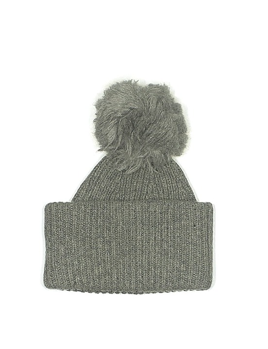 Acne Studios Grey Beanie w Pom Pom